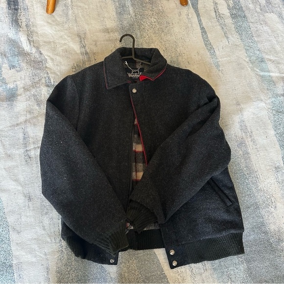 WOOLRICH Vintage Wool Bomber Jacket M - Picture 6 of 14